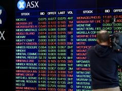 Saham Aussie mencetak rekor saat dolar mencapai tertinggi dua bulan